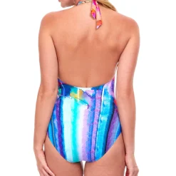 Maillot De Bain 1 Pièce Decollete Profond Sans Armatures