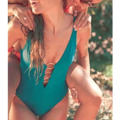 Maillot De Bain 1 Pièce Decollete Abalai Sans Armatures