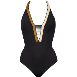 Maillot De Bain 1 Pièce Decollete Plongeant Sans Armatures