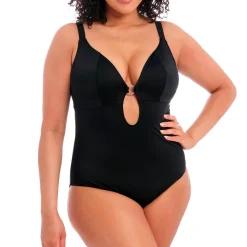 Maillot De Bain 1 Pièce Decollete Sans Armatures