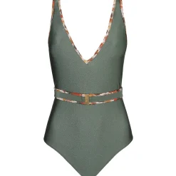 Maillot De Bain 1 Pièce Decollete Plongeant Sans Armatures