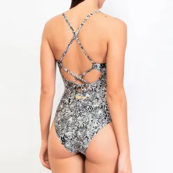 Maillot De Bain 1 Pièce Decollete Plongeant Sans Armatures