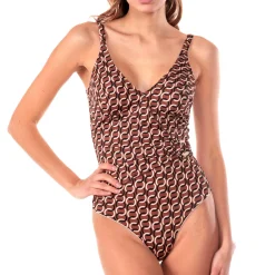 Maillot De Bain 1 Pièce Decollete Sans Armatures