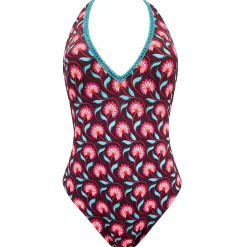 Maillot De Bain 1 Pièce Decollete Dos Nu Sans Armatures