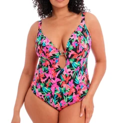 Maillot De Bain 1 Pièce Decollete Sans Armatures