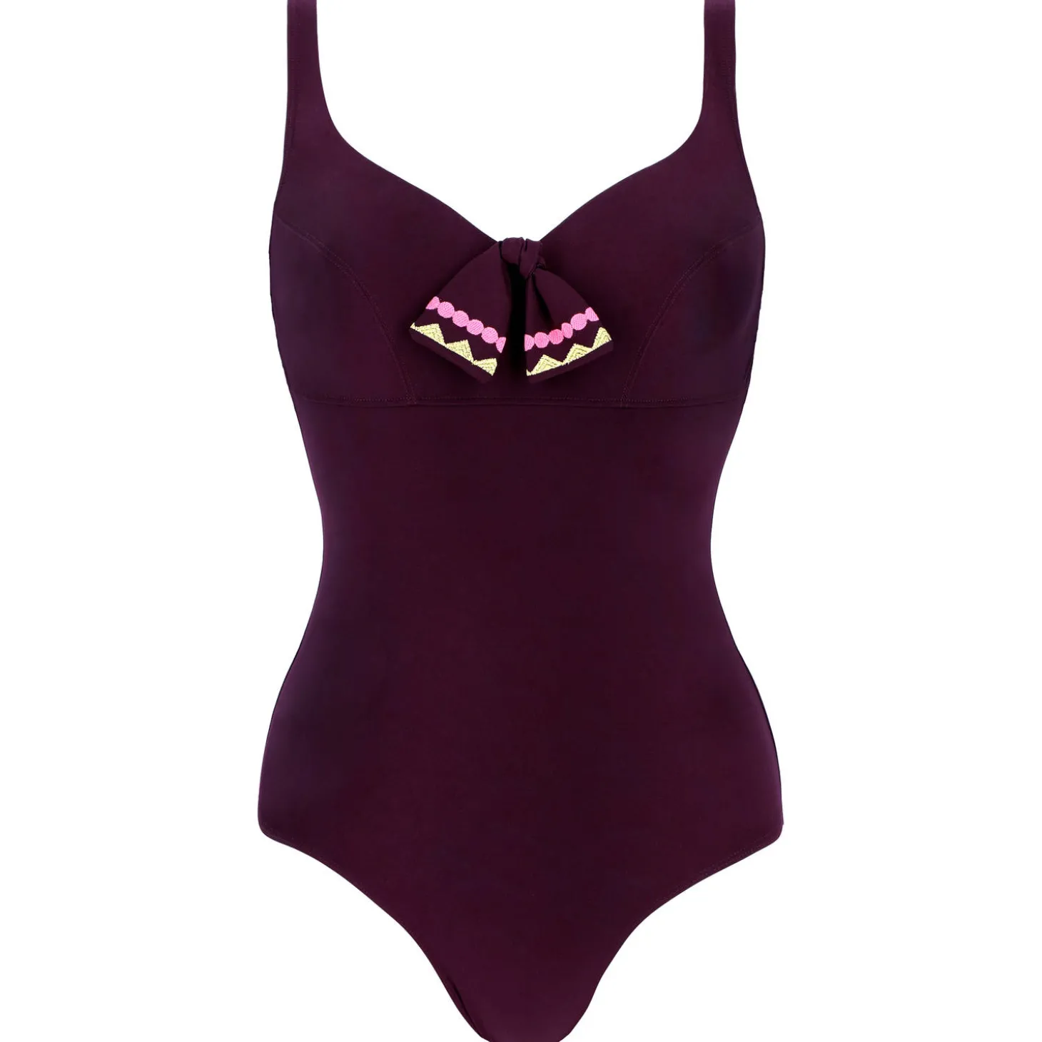 Maillot De Bain 1 Pièce Decollete V Sans Armatures