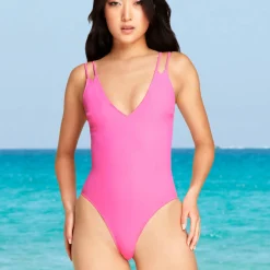 Maillot De Bain 1 Pièce Dos Lace Sans Armatures