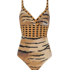 Maillot De Bain 1 Pièce Lissant Decollete Emera Sans Armatures