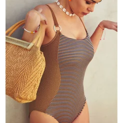 Maillot De Bain 1 Pièce Nageur Sans Armatures