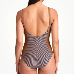 Maillot De Bain 1 Pièce Nageur Sans Armatures