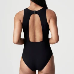 Maillot De Bain 1 Pièce Sans Armatures Col Bateau