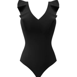 Maillot De Bain 1 Pièce Sans Armatures A Volants