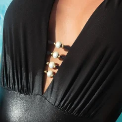 Maillot De Bain 1 Pièce Sexy Decollete Sans Armatures