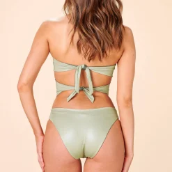 Maillot De Bain 1 Pièce Trikini Bandeau Reversible Marcia Sans Armatures