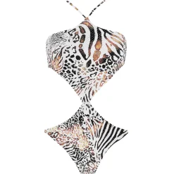 Maillot De Bain 1 Pièce Trikini Sans Armatures Reversible