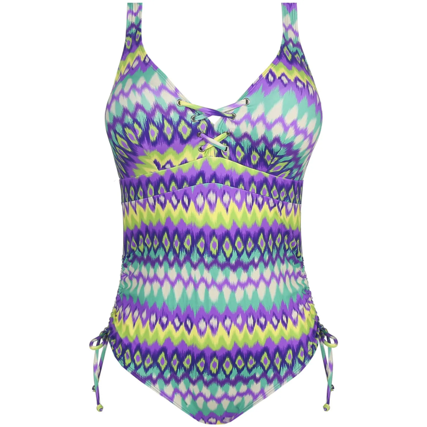 Maillot De Bain 1 Pièce Triangle Lacets Sans Armatures