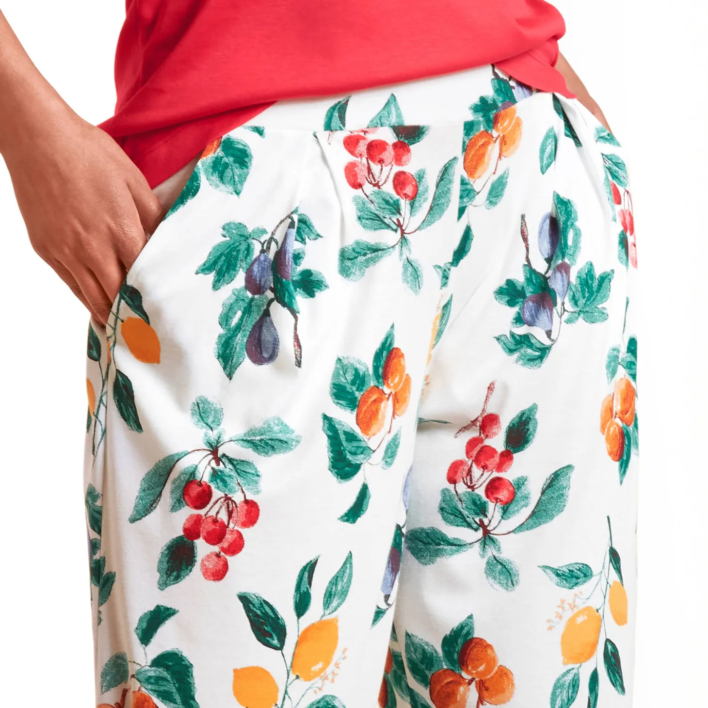 Pantalon 7/8 En Coton