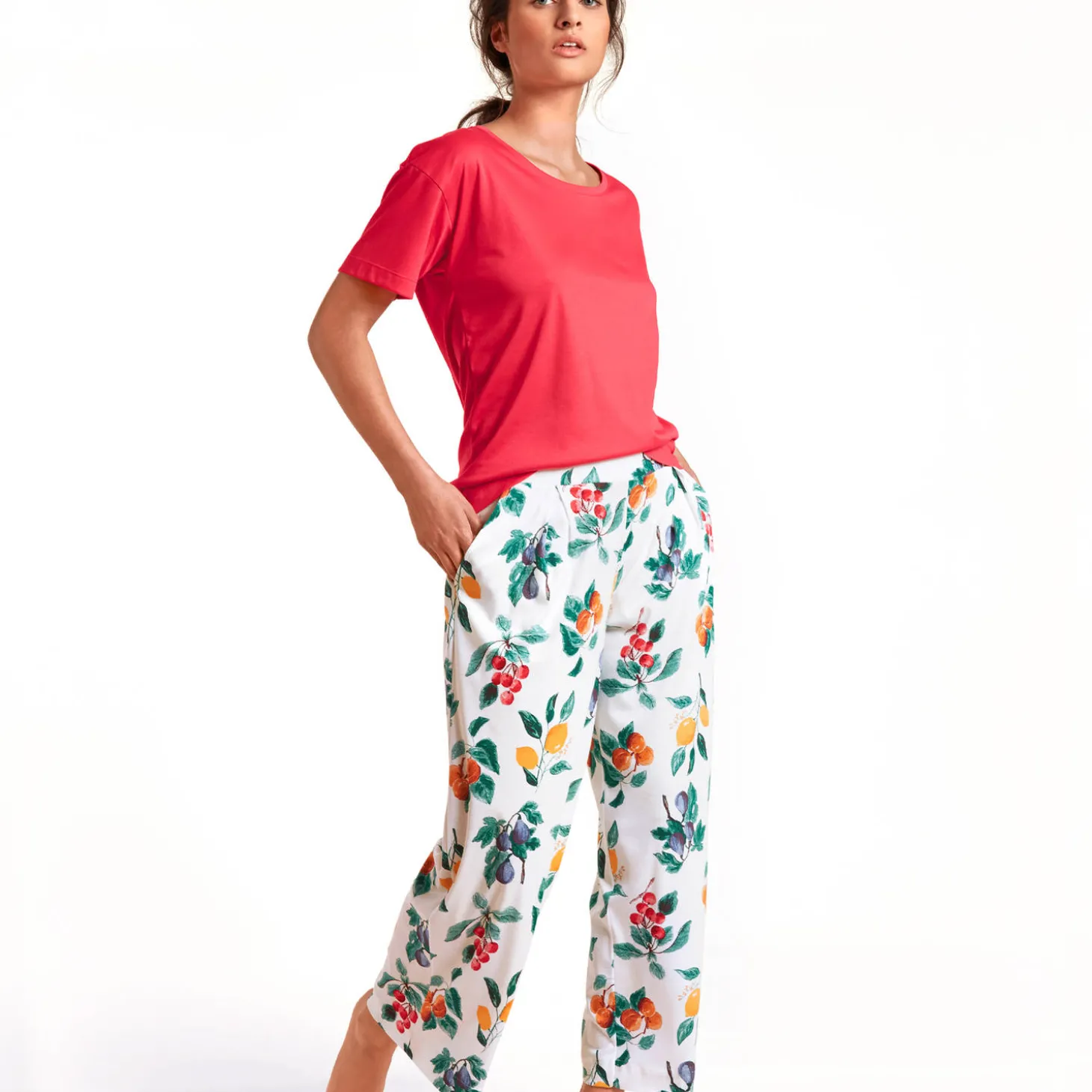 Pantalon 7/8 En Coton