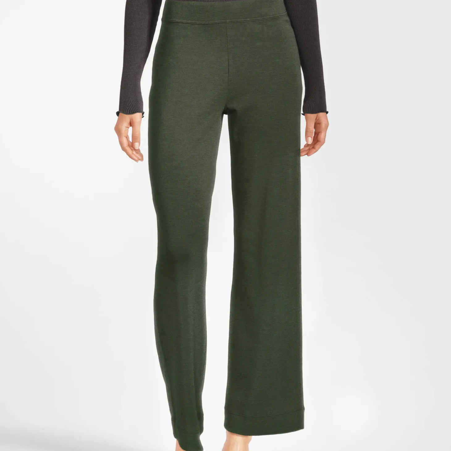 Pantalon En Laine Et Soie