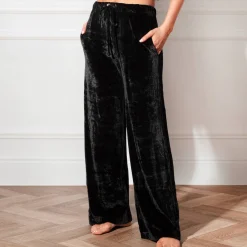 Pantalon Evase En Fibres De Bambou