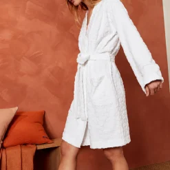 Peignoir Court En Coton