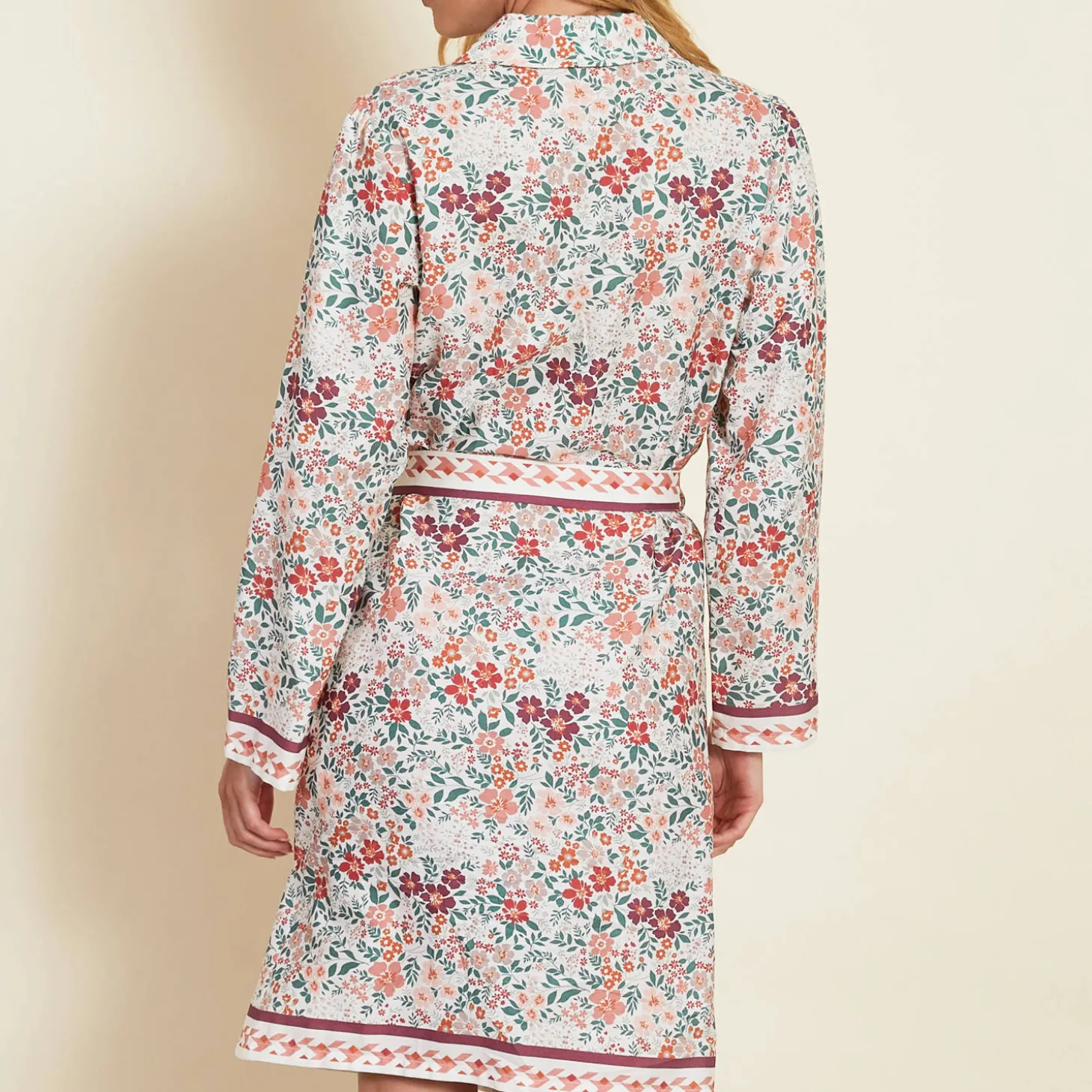 Peignoir Court En Coton