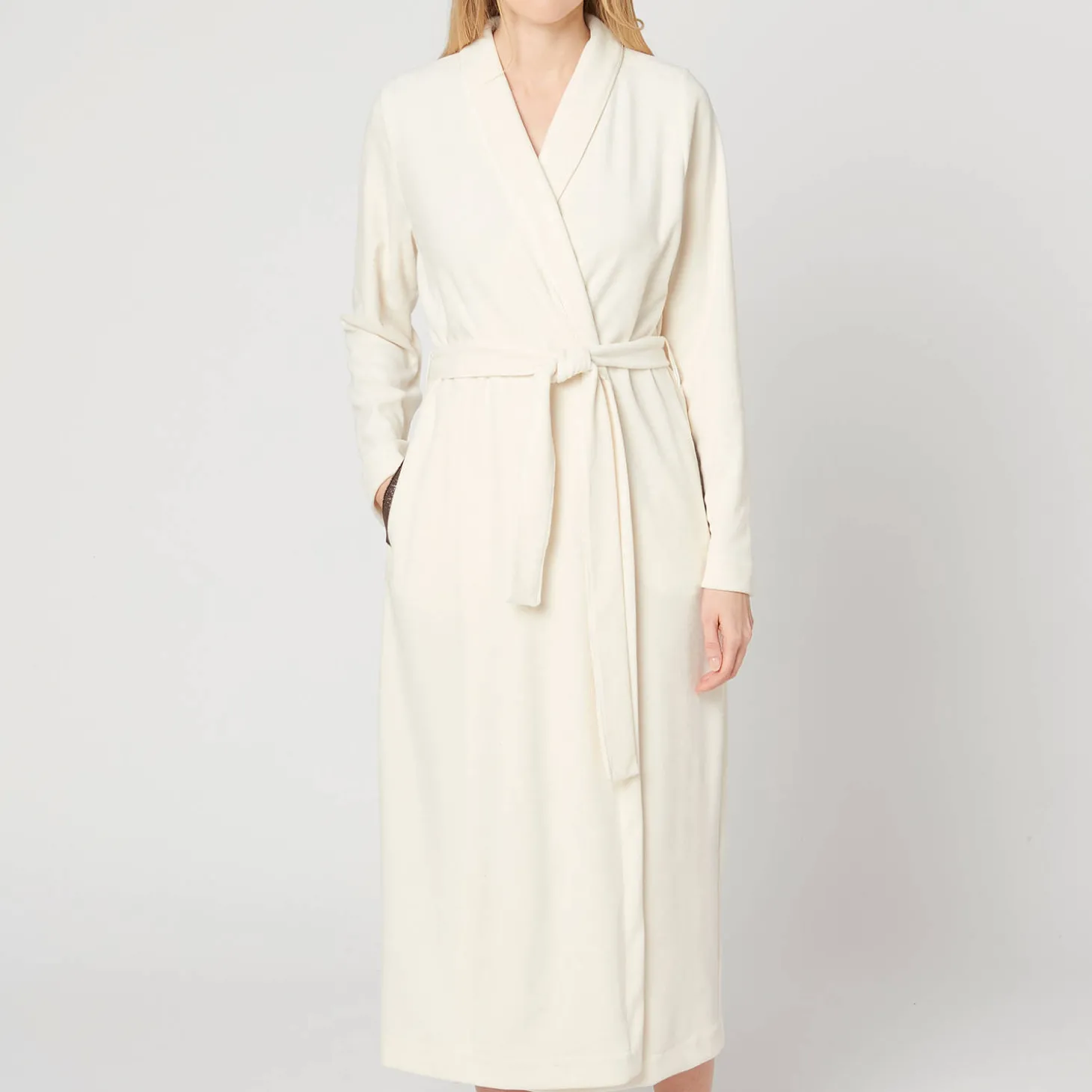 Peignoir En Coton Effet Velours