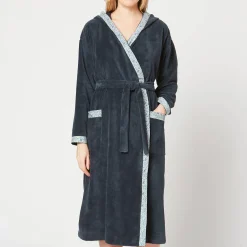 Peignoir Long A Capuche