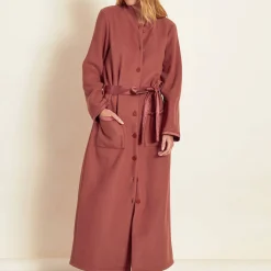Peignoir Long Boutonne