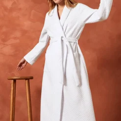 Peignoir Long En Coton