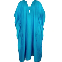 Poncho Long En Coton Et Soie