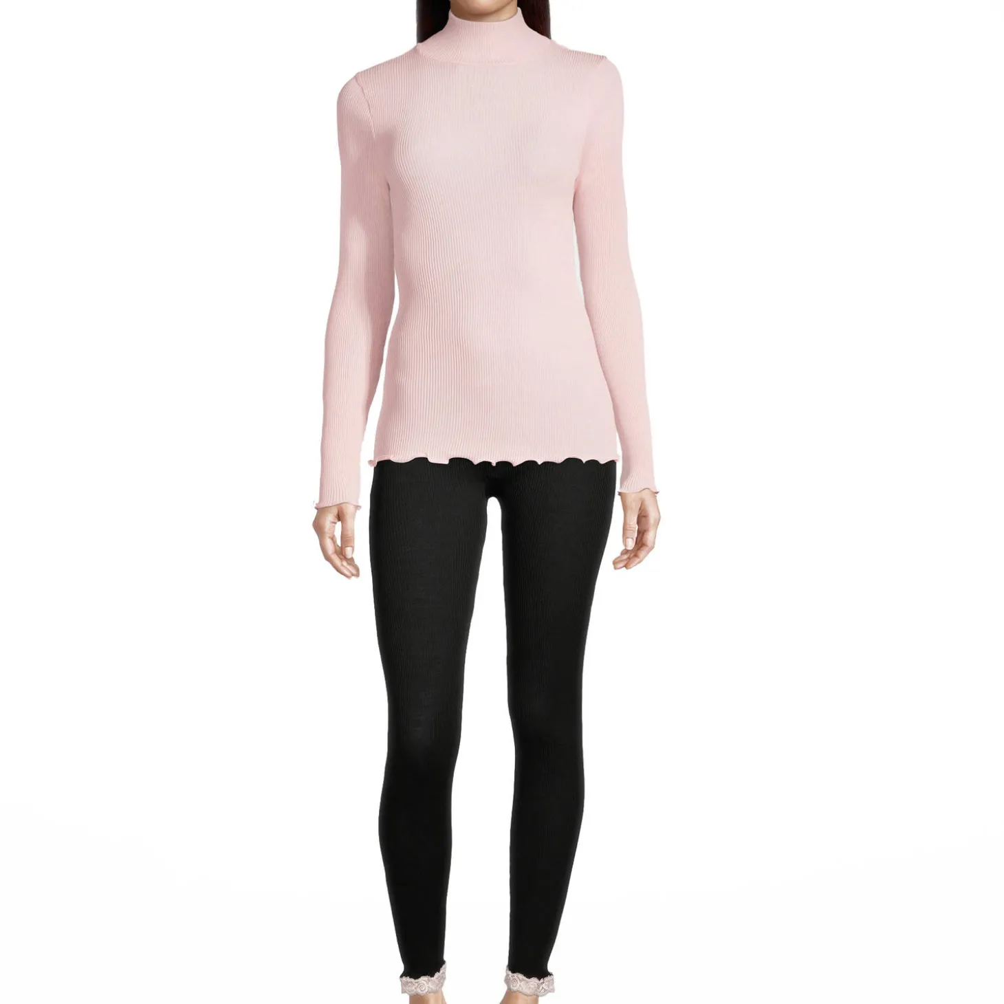 Pull Col Cheminee En Laine Merinos Et Soie