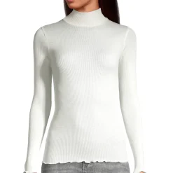 Pull Col Cheminee En Laine Merinos Et Soie