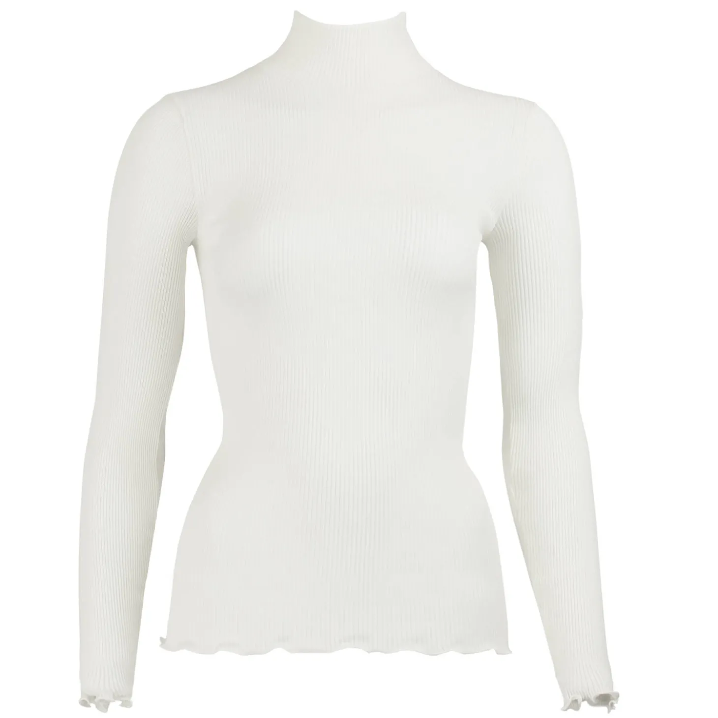 Pull Col Cheminee En Laine Merinos Et Soie