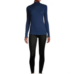 Pull Col Roule En Laine Merinos Et Soie