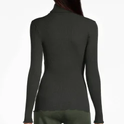 Pull Col Roule En Laine Merinos Et Soie