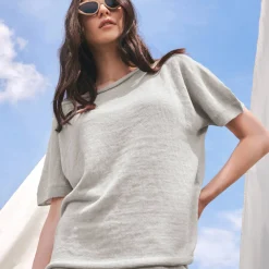 Pull Manches Courtes En Lin