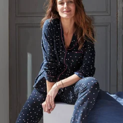 Pyjama Boutonne En Coton