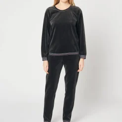 Pyjama En Coton Effet Velours