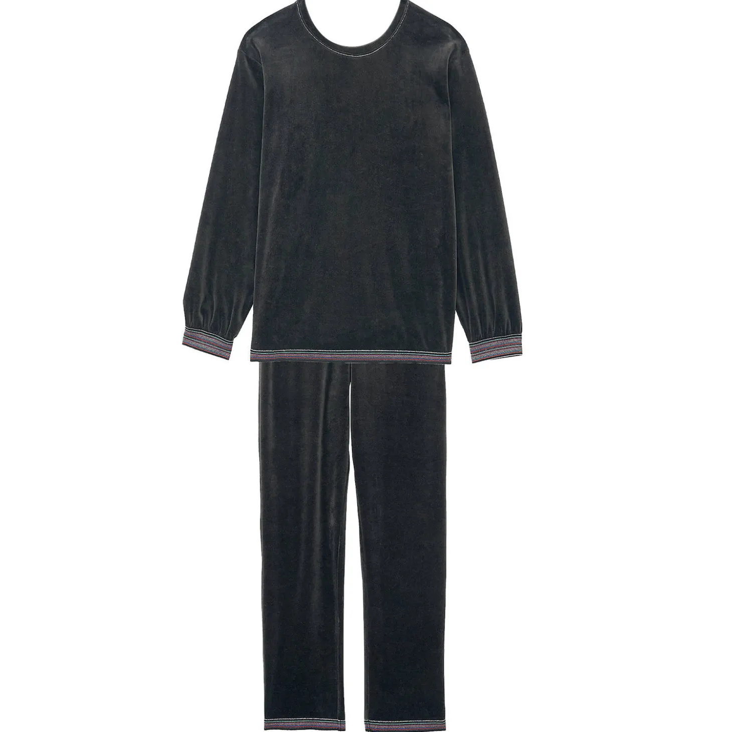 Pyjama En Coton Effet Velours