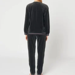 Pyjama En Coton Effet Velours