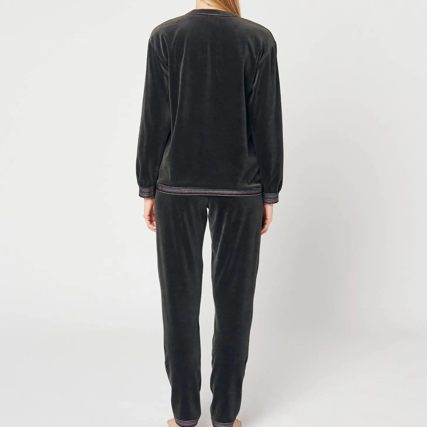 Pyjama En Coton Effet Velours