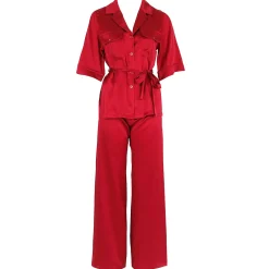 Pyjama Manches Courtes En Soie