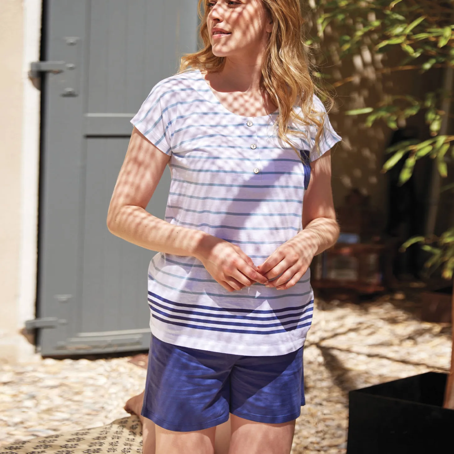 Pyjama Short En Coton