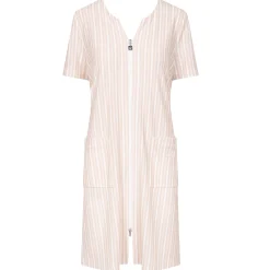 Robe De Chambre Zippee En Coton