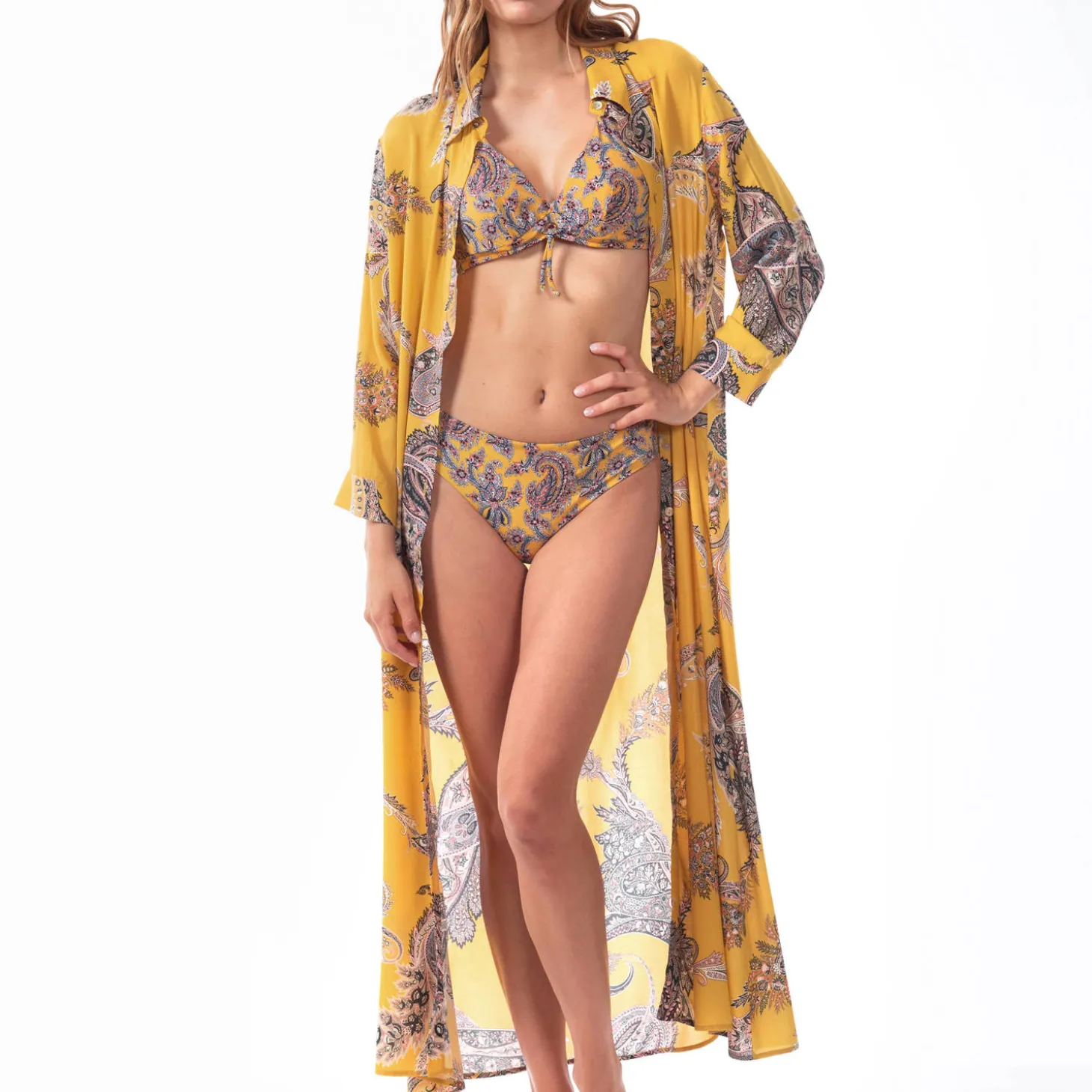 Robe De Plage Boutonnee