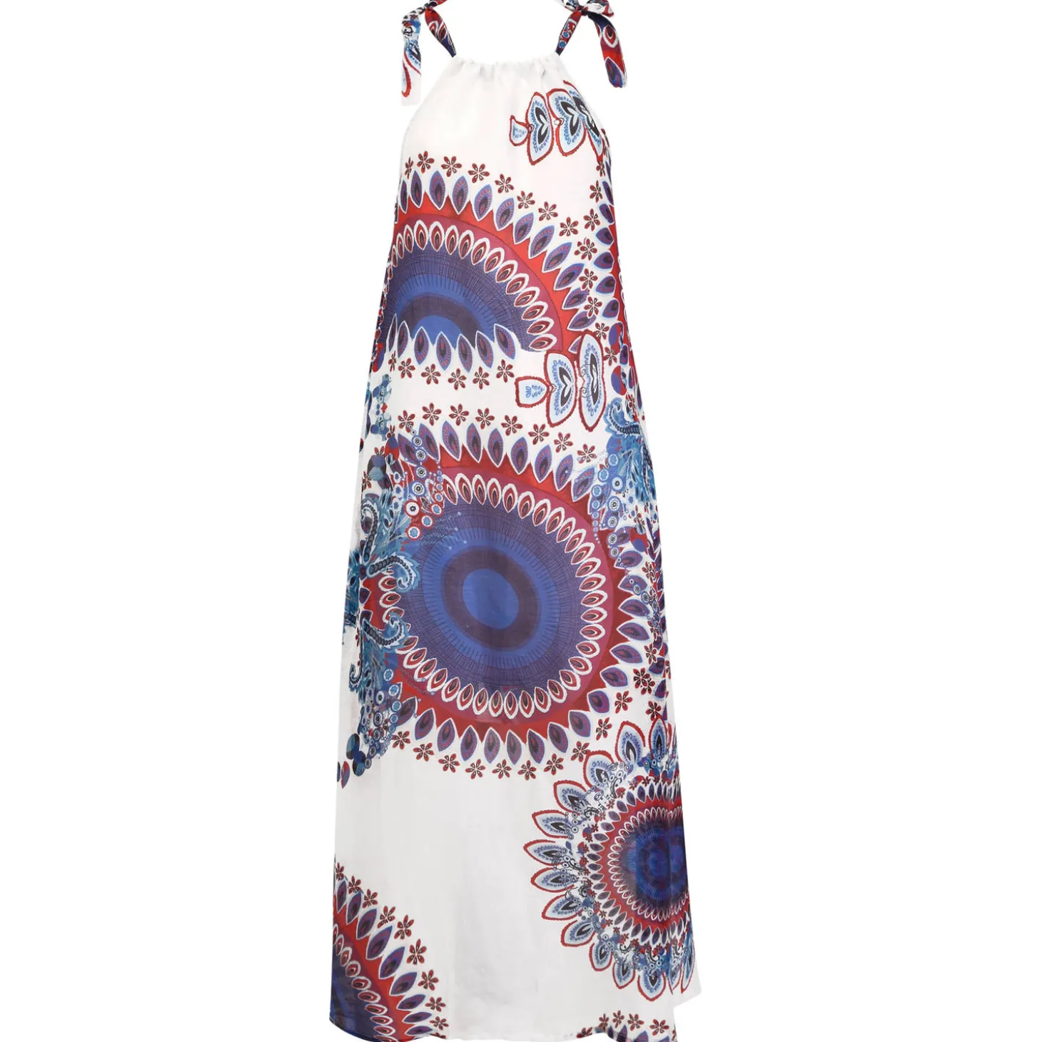 Robe De Plage Fendue En Soie