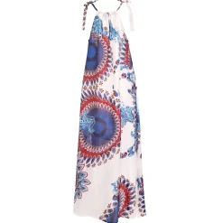 Robe De Plage Fendue En Soie
