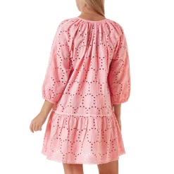 Robe De Plage Manches 3/4 Ashley En Coton
