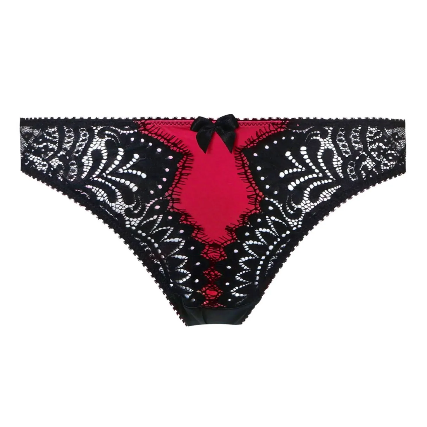 Slip Brésilien Echancre En Dentelle